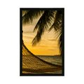 AFFICHE HAMAC SUR LA PLAGE - NATURE - AFFICHES