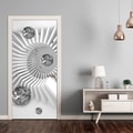 PHOTO WALLPAPER ON A DOOR WITH A BLACK & WHITE ABSTRACT MOTIF - WALLPAPERS{% if kategorie.adresa_nazvy[0] != zbozi.kategorie.nazev %} - WALLPAPERS{% endif %}