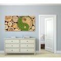 CANVAS PRINT YIN AND YANG IN ECO DESIGN - PICTURES FENG SHUI - PICTURES