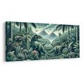 SLIKA PRAPOVIJESNI SVIJET DINOSAURA U DŽUNGLI - DJEČJE SLIKE ŽIVOTINJICE - SLIKE