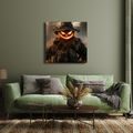 OBRAZ HOŘÍCÍ HALLOWEENSKÝ STRAŠÁK V POLI - HALLOWEENSKÉ A HOROROVÉ OBRAZY - OBRAZY