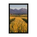 POSTER SUNSET OVER A WHEAT FIELD - NATURE - POSTERS