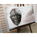 CANVAS PRINT ABSTRACT FACE IN THE FORM OF A TREE - BLACK AND WHITE PICTURES - PICTURES