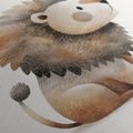 QUADRO SU TELA – LEONE CARINO NELLA NATURA - QUADRI PER BAMBINI ANIMALI - STAMPE E QUADRI