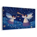 OBRAZ VÁNOČNÍ ANDĚLÉ V ZIMNÍ NOCI - VÁNOČNÍ A ZIMNÍ OBRAZY - OBRAZY