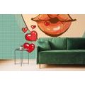 WALLPAPER POP ART KISS FULL OF LOVE - POP ART WALLPAPERS - WALLPAPERS