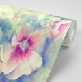 SELF ADHESIVE WALLPAPER WATERCOLOR ILLUSTRATION OF FLOWERS - SELF-ADHESIVE WALLPAPERS - WALLPAPERS