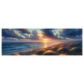 OBRAZ TICHO MEZI VLNAMI A TRÁVOU - OBRAZY VÝCHOD A ZÁPAD SLUNCE - OBRAZY
