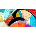 CANVAS PRINT ABSTRACTION IN BRIGHT COLORS - POP ART PICTURES - PICTURES