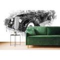 TAPETA ČERNOBÍLÉ RETRO AUTO - ČERNOBÍLÉ TAPETY - TAPETY