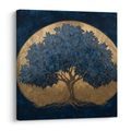 OBRAZ ZLATÝ STROM ŽIVOTA V MODRÉM PROSTORU - OBRAZY STROMY ŽIVOTA - OBRAZY
