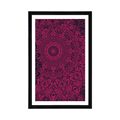 PLAKAT Z PASSE-PARTOUT STYLOWA MANDALA - FENG SHUI - PLAKATY