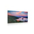 CANVAS PRINT LAKE AT SUNSET - PICTURES OF NATURE AND LANDSCAPE - PICTURES