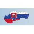 OBRAZ MAPA SLOVENSKA SE STÁTNÍM ZNAKEM - OBRAZY MAPY - OBRAZY