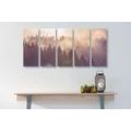 5-PIECE CANVAS PRINT FOG OVER THE FOREST - PICTURES OF NATURE AND LANDSCAPE - PICTURES