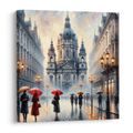 OBRAZ KATEDRÁLA V DEŠTI - OBRAZY MĚSTA - OBRAZY