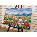 QUADRO PITTURA A OLIO DI FIORI SELVATICI - QUADRI DI FIORI - QUADRI