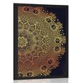 POSTER GOLDENES ORIENTALISCHES MANDALA - FENG SHUI - POSTER