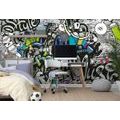 SELF ADHESIVE WALLPAPER STYLISH GRAFFITI WALL - SELF-ADHESIVE WALLPAPERS - WALLPAPERS