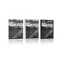 POSTER PATAGONIA NATIONAL PARK IN ARGENTINA IN BLACK AND WHITE - BLACK AND WHITE - POSTERS