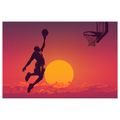 OBRAZ BASKETBALISTA VE ZLATÉM ZÁPADU - OBRAZY LIDÍ - OBRAZY