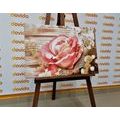 IMPRESSION SUR TOILE ROSE VINTAGE ROSE - IMPRESSIONS SUR TOILE VINTAGE ET RÉTRO - IMPRESSION SUR TOILE