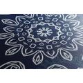 CANVAS PRINT BLUE MANDALA WITH AN ABSTRACT PATTERN - PICTURES FENG SHUI - PICTURES