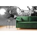 SELF ADHESIVE WALLPAPER BLACK AND WHITE TREE BRANCHES UNDER THE FULL MOON - SELF-ADHESIVE WALLPAPERS - WALLPAPERS