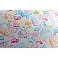 CANVAS PRINT TOYS IN PASTEL COLORS - CHILDRENS PICTURES - PICTURES