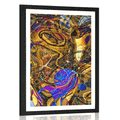 POSTER WITH MOUNT FULL OF ABSTRACT ART - ABSTRACT AND PATTERNED - POSTERS