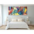 5-PIECE CANVAS PRINT ABSTRACT ART - ABSTRACT PICTURES - PICTURES