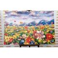 CANVAS PRINT OIL PAINTING WILD FLOWERS - PICTURES - 🔥 TOTAL SALE 🔥