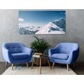 CANVAS PRINT SNOWY MOUNTAINS - PICTURES OF NATURE AND LANDSCAPE - PICTURES