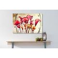 CANVAS PRINT RED CALLA FLOWERS - ABSTRACT PICTURES - PICTURES