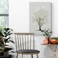 CANVAS PRINT TREE WITH A TOUCH OF MINIMALISM - PICTURES OF TREES AND LEAVES - PICTURES