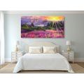 CANVAS PRINT COLORFUL LANDSCAPE OIL PAINTING - PICTURES OF NATURE AND LANDSCAPE - PICTURES