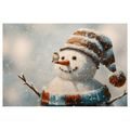 VÁNOČNÍ OBRAZ RADOSTIVÝ SNĚHULÁK - VÁNOČNÍ A ZIMNÍ OBRAZY - OBRAZY