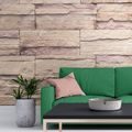 SELF ADHESIVE WALL MURAL BEIGE CHARMING STONE - SELF-ADHESIVE WALLPAPERS{% if product.category.pathNames[0] != product.category.name %} - WALLPAPERS{% endif %}