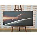 CANVAS PRINT PLANETS IN THE GALAXY - PICTURES OF SPACE AND STARS - PICTURES