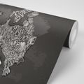 SELF ADHESIVE WALLPAPER MODERN MAP OF EUROPE - SELF-ADHESIVE WALLPAPERS - WALLPAPERS