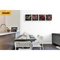 CANVAS PRINT SET DELICIOUS SNACKS - SET OF PICTURES - PICTURES