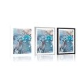 POSTER WITH MOUNT ABSTRACTION FROM WATERCOLOR COLORS - ABSTRACT AND PATTERNED - POSTERS