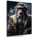 CANVAS PRINT ANIMAL GANGSTER MONKEY - PICTURES OF ANIMAL GANGSTERS - PICTURES