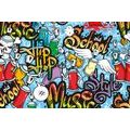 SELF ADHESIVE WALLPAPER CHEERFUL STREET ART - SELF-ADHESIVE WALLPAPERS - WALLPAPERS