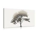 CANVAS PRINT MINIMALIST LEAFY TREE - PICTURES OF TREES AND LEAVES - PICTURES