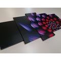 5-PIECE CANVAS PRINT COLORFUL FANTASY FLOWER - ABSTRACT PICTURES{% if product.category.pathNames[0] != product.category.name %} - PICTURES{% endif %}