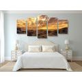 5-PIECE CANVAS PRINT SEA ROCKS - PICTURES OF NATURE AND LANDSCAPE - PICTURES