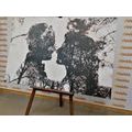 CANVAS PRINT IMAGE OF LOVE IN BLACK AND WHITE - BLACK AND WHITE PICTURES{% if product.category.pathNames[0] != product.category.name %} - PICTURES{% endif %}