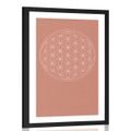 POSTER WITH MOUNT BEAUTIFUL MANDALA - MOTIFS FROM OUR WORKSHOP - POSTERS