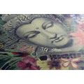 WANDBILD BUDDHA AUF EXOTISCHEM HINTERGRUND - BILDER MIT FENG SHUI-MOTIVEN - BILDER